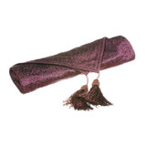 VANDA 紫色暗花床尾巾